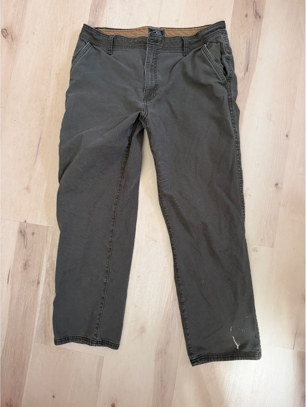 G H Bass and Co Men's Olive Green Cargo Pants Size 36